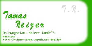 tamas neizer business card